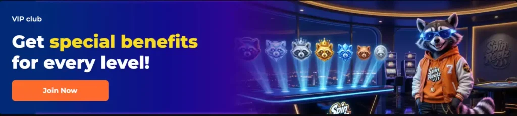 SpinReelz Casino VIP Programme